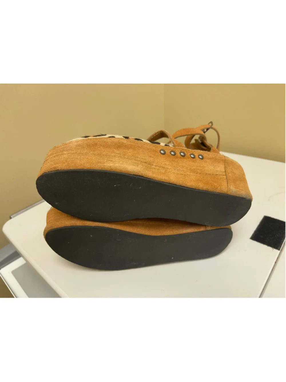 Women's Unbranded Leopard Print Platform Sandals